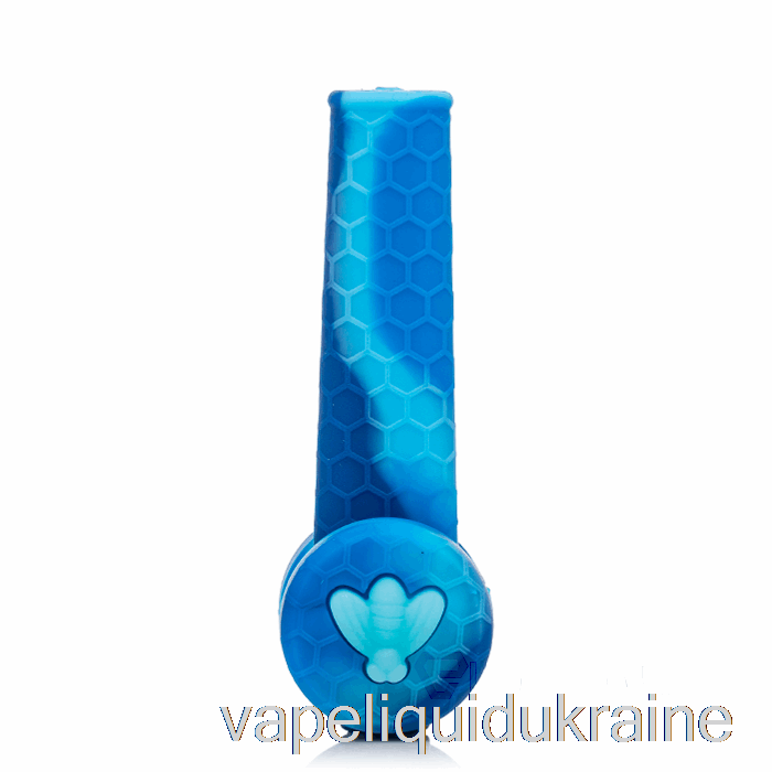 Vape Ukraine Stratus Trio Silicone Pipe Marble Blue (Baby Blue / Blue)
